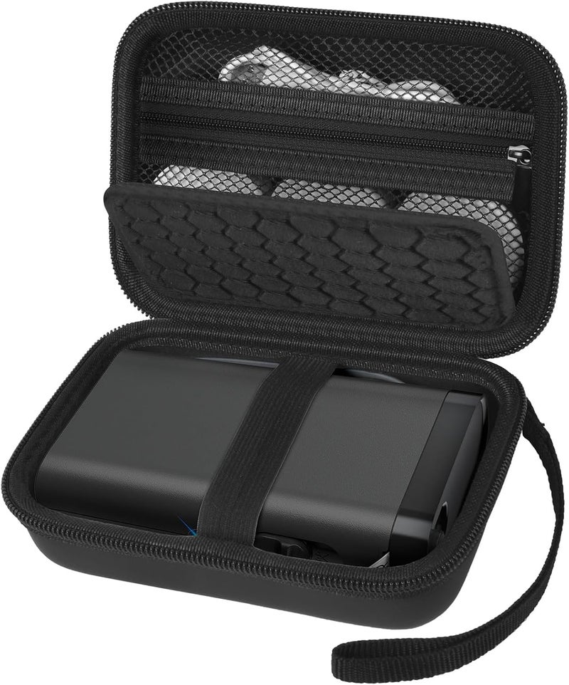 Comecase Case Compatible with Nelko P21/ for Phomemo D30 D35 Label Maker Machine, for JADENS D11/ for SUPVAN Mini Labeler Sticker, Labler Maker Storage for Tape&Accessories - Black - Image 1